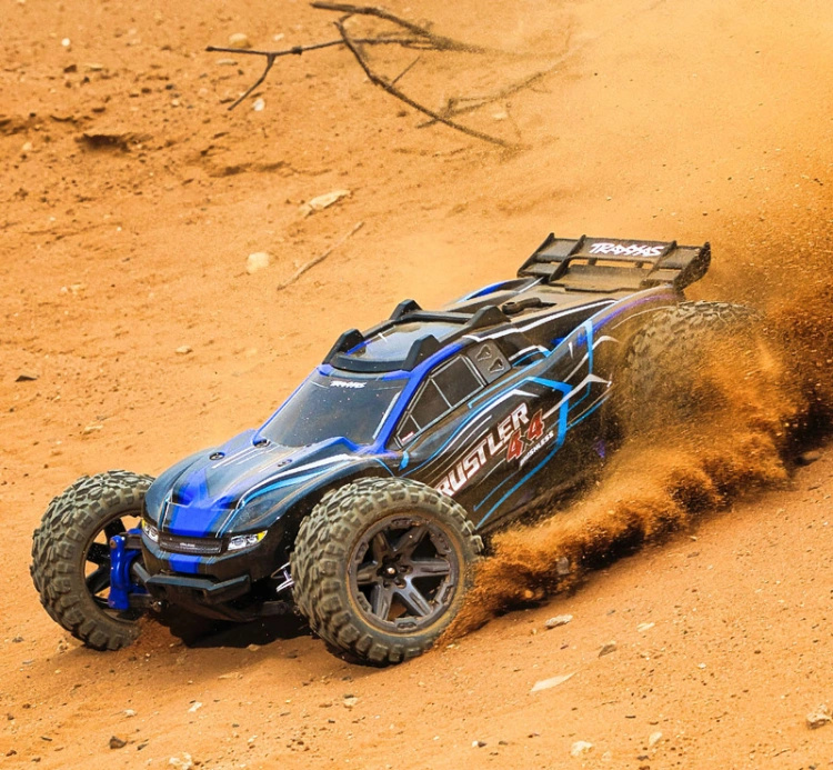 Traxxas Rustler 4x4 BL-2s 1/10 RTR TQ Blå