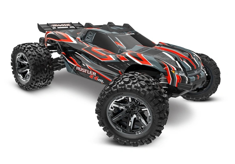 Traxxas Rustler 4x4 VXL 1/10 RTR TQi TSM EHD Röd