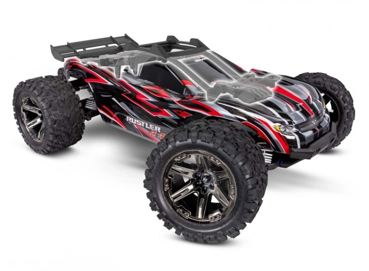 Traxxas Rustler 4x4 VXL 1/10 RTR TQi TSM EHD Röd