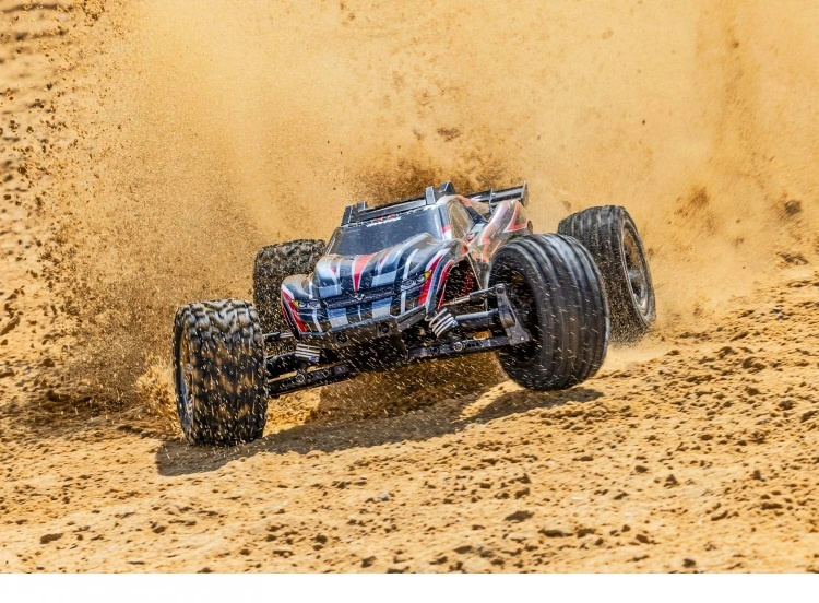 Traxxas Rustler 4x4 VXL 1/10 RTR TQi TSM EHD Röd