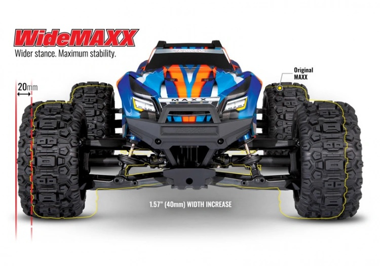 Traxxas MAXX WideMAXX 4x4 1/10 RTR TQi TSM Rock 'N' Roll