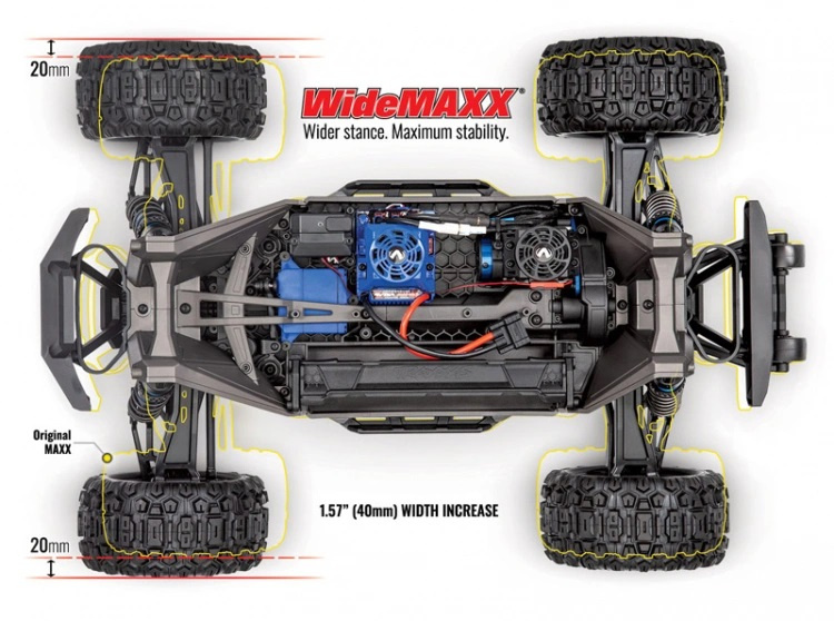 Traxxas MAXX WideMAXX 4x4 1/10 RTR TQi TSM Rock 'N' Roll