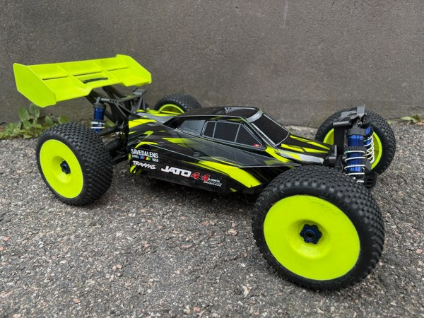 Traxxas Jato 4x4 1/8 VXL-4s EHD RTR Neongul DEMOBIL