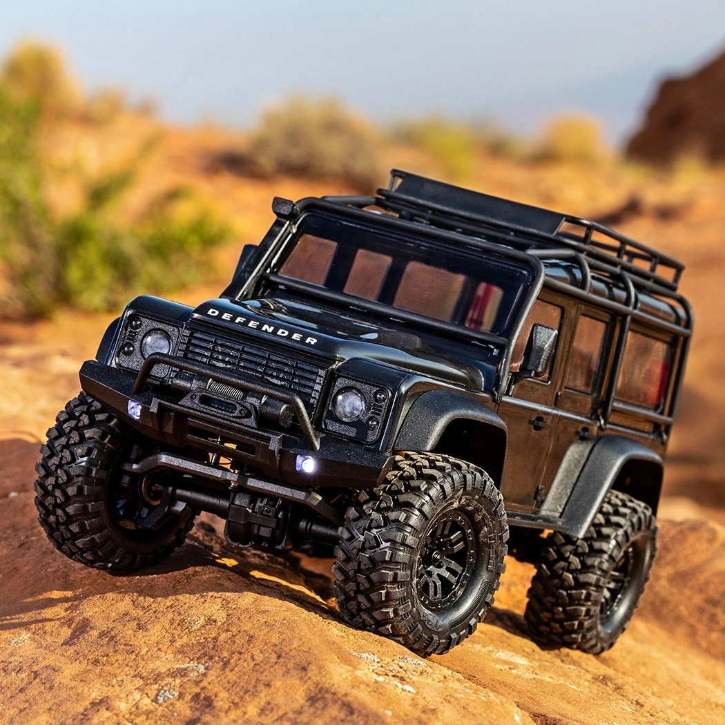 Traxxas TRX-4M 1/18 Land Rover Defender Crawler Svart RTR - 2S LiPo/USB Laddare