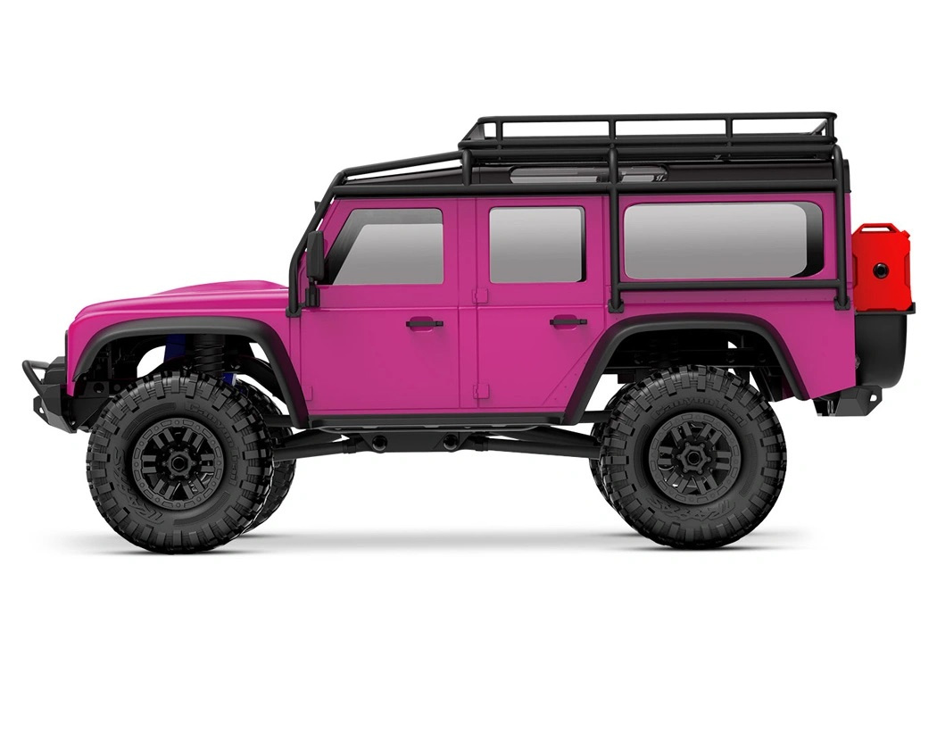 Traxxas TRX-4M 1/18 Land Rover Defender Crawler Rosa RTR - 2S LiPo/USB Laddare