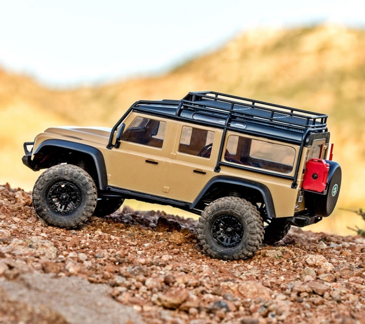 Traxxas TRX-4M 1/18 Land Rover Defender Crawler Sand RTR - 2S LiPo/USB Laddare