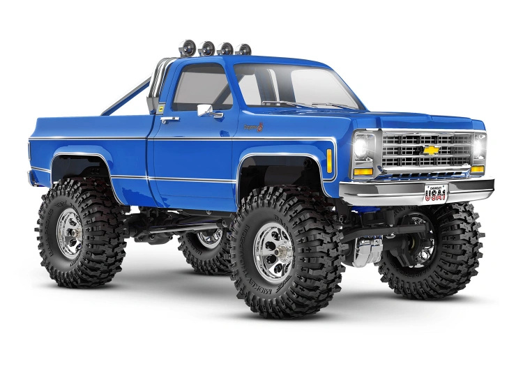Traxxas TRX-4M 1/18 Chevrolet K-10 High Trail RTR Blå - 2S LiPo/USB Laddare