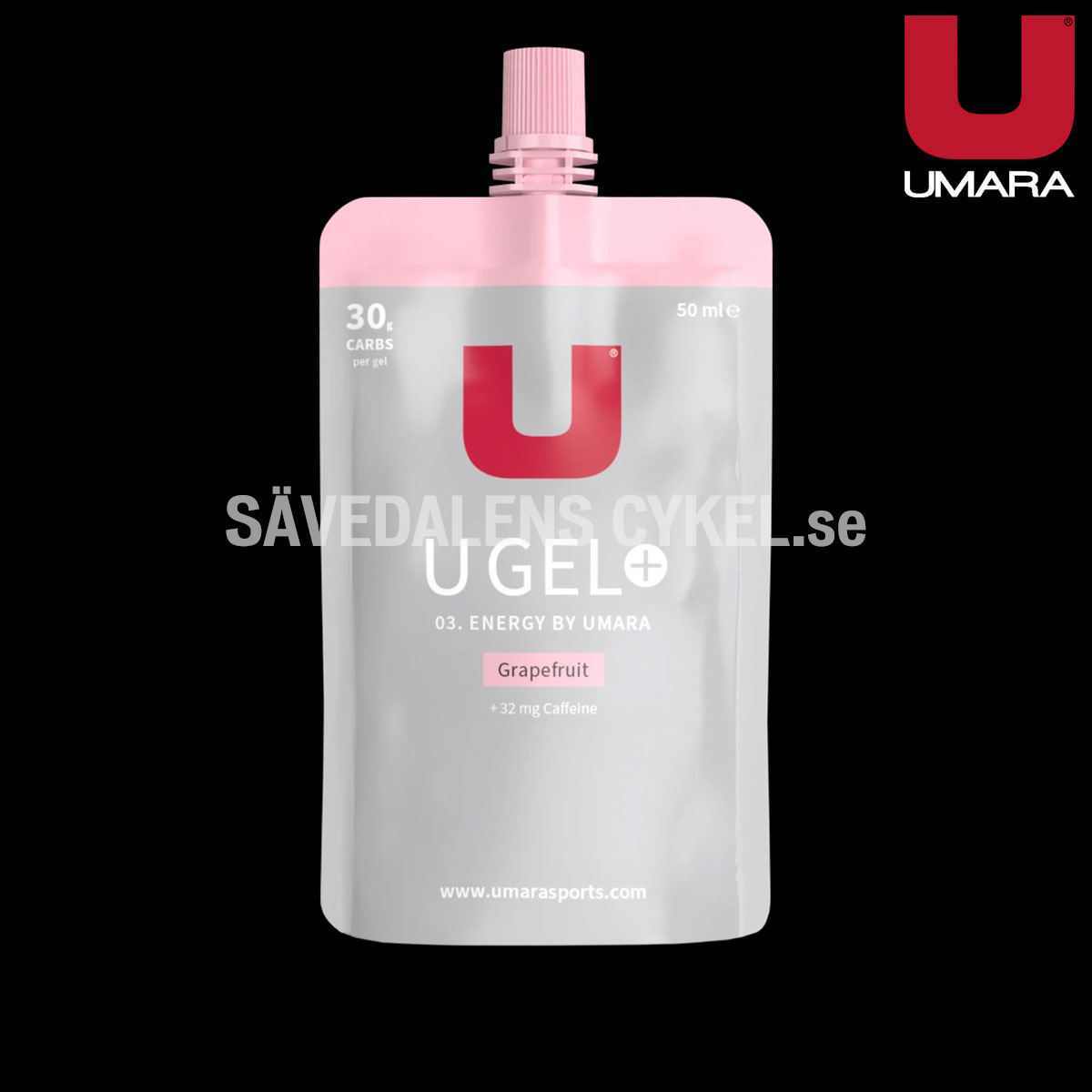 UMARA Gel Grape+koffein Skruvkork (30g Carbs)